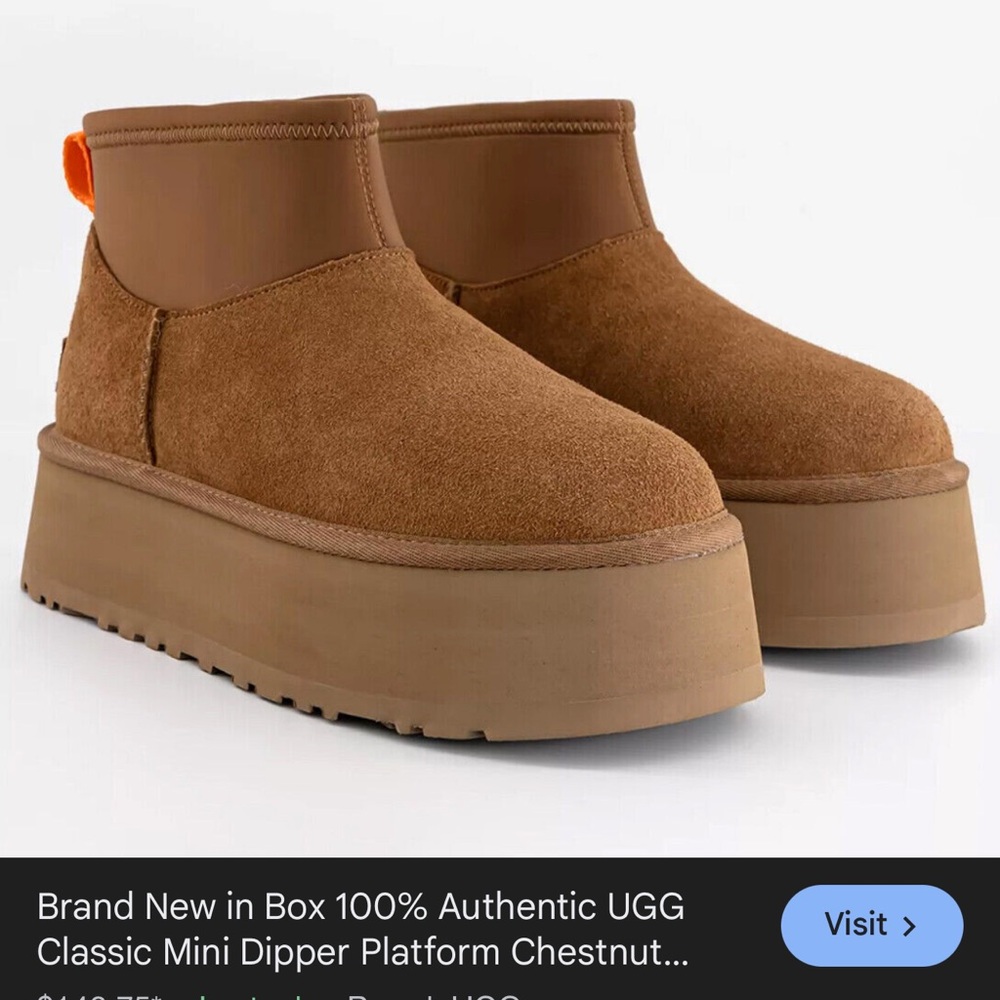 UGG Chestnut Platform Mini Boot